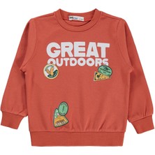 Civil Boys Great Baskılı 2-5 Yaş Sweatshirt  - Turuncu 2-3 Yaş