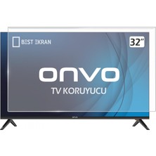 Onvo 32OVM6500X Tv Ekran Koruyucu - Onvo 32" Inç 82 Ekran QLED Whaleos LED Tv Koruyucu