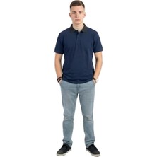 Formteks Polo Yaka Tshirt Indigo Yaka