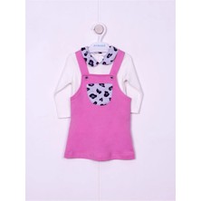 Aydodo Fuşya Jile Kız Bebek 2'li Takım 6-9/9-12/18-24/24-36 Ay