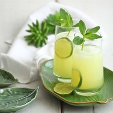 6'lı Lal Cam 480 ml Büyük Su ve Kokteyl Bardağı Seti