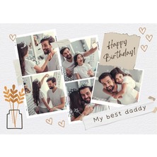 Dijital Fotoğraf Kolaj Tasarım Hizmeti - Kişiye Özel 4 Fotoğraflık Kart - Özel Günler Için [PR01]