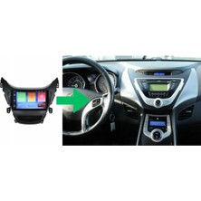 SmartGO Hyundai Elantra Android Gps Carplay 8+256 GB Kamera + Çerçeve (2011-2013) (Yazılımsal)