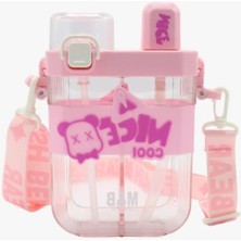 MarkEntegra 650ML Çift Bölmeli Damlatmaz Suluk, Pembe