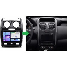 SmartGO Dacia Duster Android Gps Carplay 8+256 GB Kamera + Çerçeve (2013-2017) (Yazılımsal)