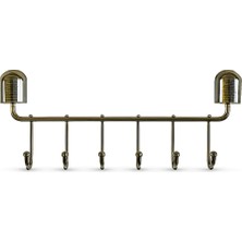 İpekel Krom 6’lı Duvar Askısı 30 cm Banyo Mutfak Elbise Havlu Askılığı