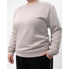 Levine Taş Rengi Basic Sweatshirt