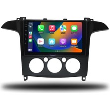 SmartGO Ford S-Max 2006-2014 Uyumlu Manuel Klima 8+256 GB Premium Ekran  Andorid Multimedya (Yazılımsal)