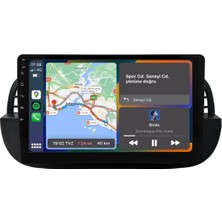 SmartGO Fiat 500C 2011-2015 8+256 GB Premium Ekran Android Multimedya Sistemi (Yazılımsal)