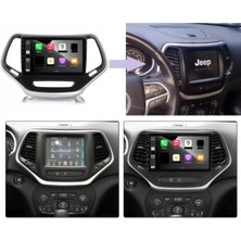 SmartGO Jeep Cherokee Android Gps Carplay 8+256 GB Kamera + Çerçeve (2014-2017) (Yazılımsal)