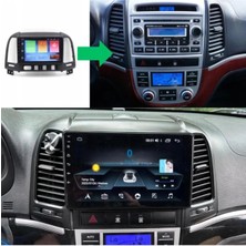 SmartGO Hyundai Santa Fe Android Gps Carplay 8+256 GB Kamera + Çerçeve (2006-2011) (Yazılımsal)