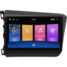 SmartGO Honda Civic Fb7 Uyumlu Android Multimedya Sistemi (2012-2016) 8+256 GB  (Yazılımsal)