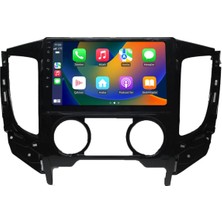 SmartGO Mitsubishi L200 2015-2022 Uyumlu Manuel Klima 8+256 GB Android Carplay Multimedya Sistemi (Yazılımsal)