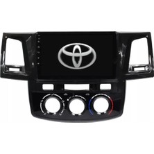 SmartGO Toyota Hilux Manuel Klima Android Gps Carplay 8+256 GB Kamera + Çerçeve (2008-2015) (Yazılımsal)