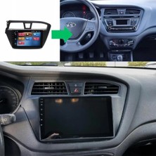 SmartGO Hyundai I20 Android Gps Carplay 8+256 GB Kamera + Çerçeve (2014-2017) (Yazılımsal)