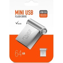 Indispensablely Powerway 64GB USB 3.0 Metal Mini Flash Bellek