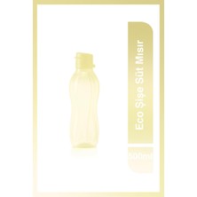 Eco Şişe Suluk ve Matara 500ML, Kolay Açılır, Süt Mısır Desenli