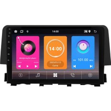 SmartGO Honda Civic Fc5 Android Multimedya Sistemi (2016-2021)UYUMLU 8+256 GB Premium Ekran  (Yazılımsal)