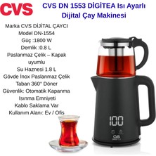 Cvs Tea Dijital  Isı Ayarlı Dijital Çay Makinesi + Dijital Hassas Mutfak  Tartısı Hediye