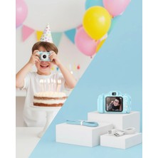 Dekofon Mavi Kompakt Dijital Kamera Hd Video ve Fotoğraf Çekim Özellikli USB Bağlantılı