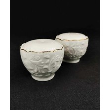 Ipek Rosen Yaldızlı Porselen Tombul Tuzluk Seti, Şık ve Zarif Tasarım