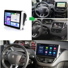 SmartGO Peugeot 208-2008 Android Gps Carplay 8+256 GB Kamera + Çerçeve (2013-2019) (Yazılımsal)