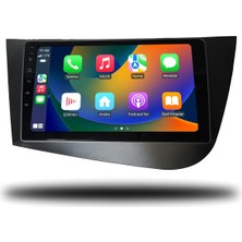 SmartGO Seat Leon 2006-2012 Uyumlu 8+256 GB Premium Ekran Android Carplay Multimedya Sistemi (Yazılımsal)