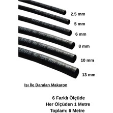 Atx Isıyla Daralan Makaron Kablo Seti - 6 Çeşit Her Biri 1 Metre