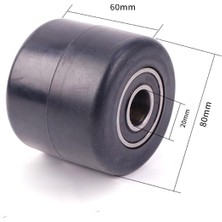Rolwal Kauçuk 80X60MM Transpalet Tekerleği