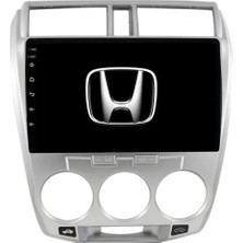 SmartGO Honda City Manuel Klima Android Gps Carplay 8+256 GB Kamera + Çerçeve (2008-2013) (Yazılımsal)
