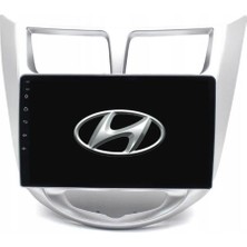 SmartGO Hyundai Accent Blue Android Gps Carplay 8+256 GB Kamera + Çerçeve (2011-2018) (Yazılımsal)