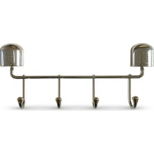 İpekel Krom Askı 4 Lü 23 cm Uzunluğunda