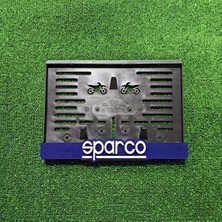 Carlone Motorsiklet Plakalık Sparco Lazer Kesim 3D Kabartmalı Model Motor Plakalığı