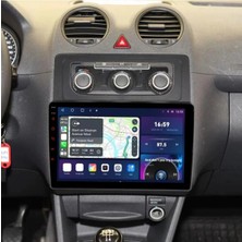 SmartGO Volkswagen Caddy Dijital Klima Android Gps Carplay 8+256 GB Kamera + Çerçeve (2004-2015) Uyumlu (Yazılımsal)