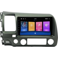 SmartGO Honda Civic Fd6 Uyumlu Android Multimedya Sistemi (2007-2012) 8+256 GB  (Yazılımsal)