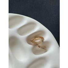 Lovira Minimal Pırlanta Görünümlü Küpe