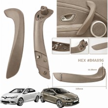Zetoto Fluence Megane 3 Kapı Kol Tutamağı Kolçak Bej Sol Sürücü Taraf 809600015R