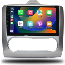 SmartGO Ford Focus 2 2007-2011 Dijital Klima 8+256 GB Premium Ekran  Andorid Multimedya (Yazılımsal)