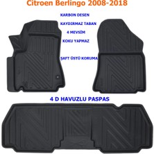 Carlone Citroen Berlingo 2008-2018 4d Premium Havuzlu Paspas