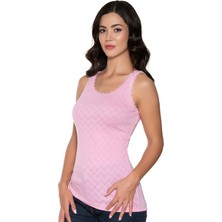 Gümüş 3081 12'li Kadın Jakarlı Geniş Askı Atlet