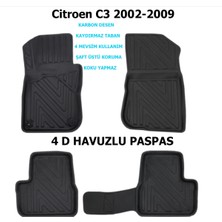Carlone Citroen C3 2002-2009 4d Premium Havuzlu Paspas
