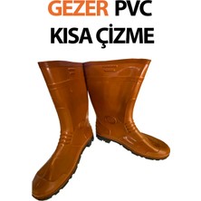 Gezer Krep Kısa Çizme Siyah Tabanlı 45 Numara