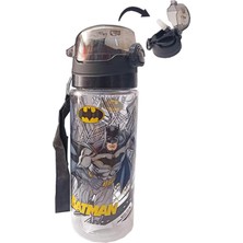 Çocuklar Için 500 ml Süper Kahraman Tasarımlı Plastik Matara