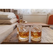 Alegre Glass Hand Made Viski ve Meşrubat Bardağı 4lü