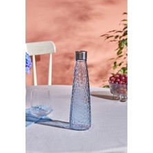 Mavi 500ML Cam Su ve Meşrubat Şişesi, Sağlıklı ve Şık Tasarım