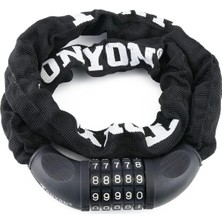 Heugers Zedonyon 6X1200 Şifreli Zincir Kilit – Güçlü Çelik Gövde, 120 cm Uzunluk, Bisiklet ve Elektrikli Bisiklet Uyumlu