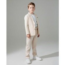 Ege Bebek Erkek Çocuk Spor Ceketli 3'lü Keten Çocuk Takımı L 2-10 Yaş L Abi Kardeş Kombini R