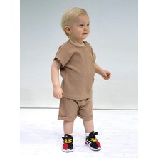 Kidaxi Kaşkorse Cepli Tişört Şort Takım