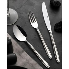 6'lı Yemek Bıçak Seti, Paslanmaz Çelik, Dayanıklı ve Şık Tasarım