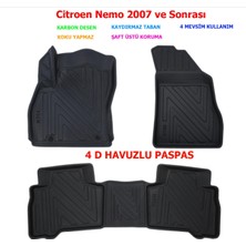 Carlone Citroen Nemo 2007 ve Sonrası 4d Premium Havuzlu Paspas